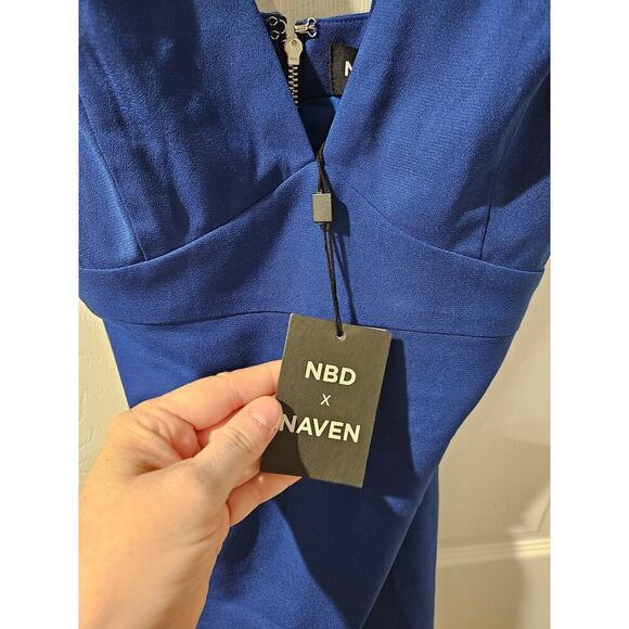 NBD x Naven Revolve Royal Blue mini dress NWT womens‎ small - Picture 3 of 6